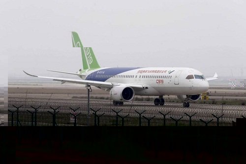 China's First Passenger Jet Makes Its Maiden Test Flight