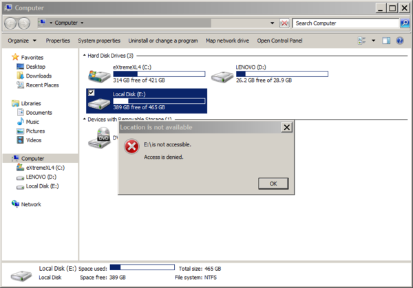 How to Fix â€˜Inaccessible hard drives â€“ Access is deniedâ€™ Error and Recover Data